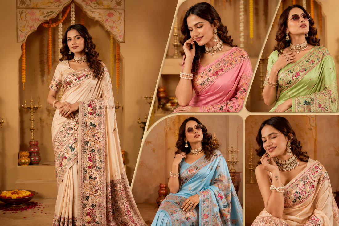 Why Pashmeena Silk Sarees Are Perfect for Weddings & Festive Wear